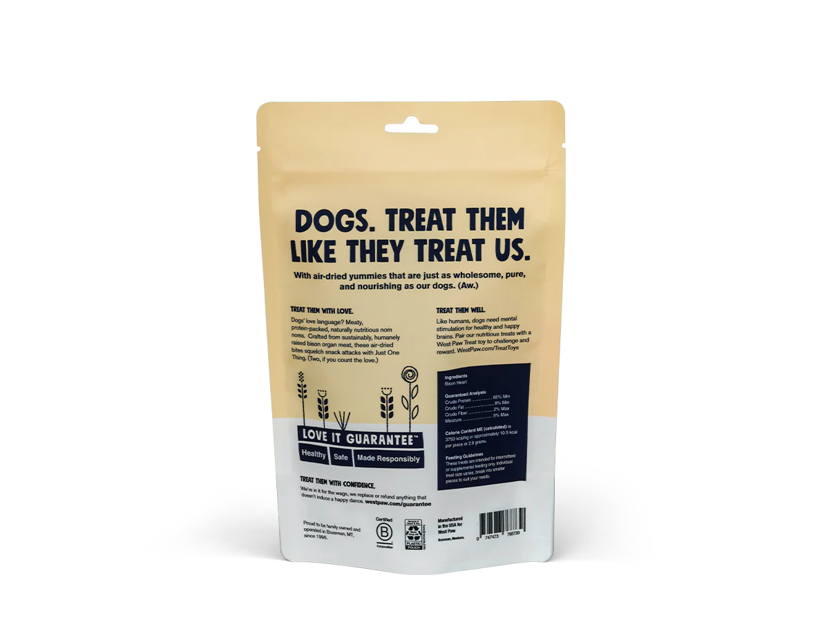 Air-Dried Bison Heart Dog Treats